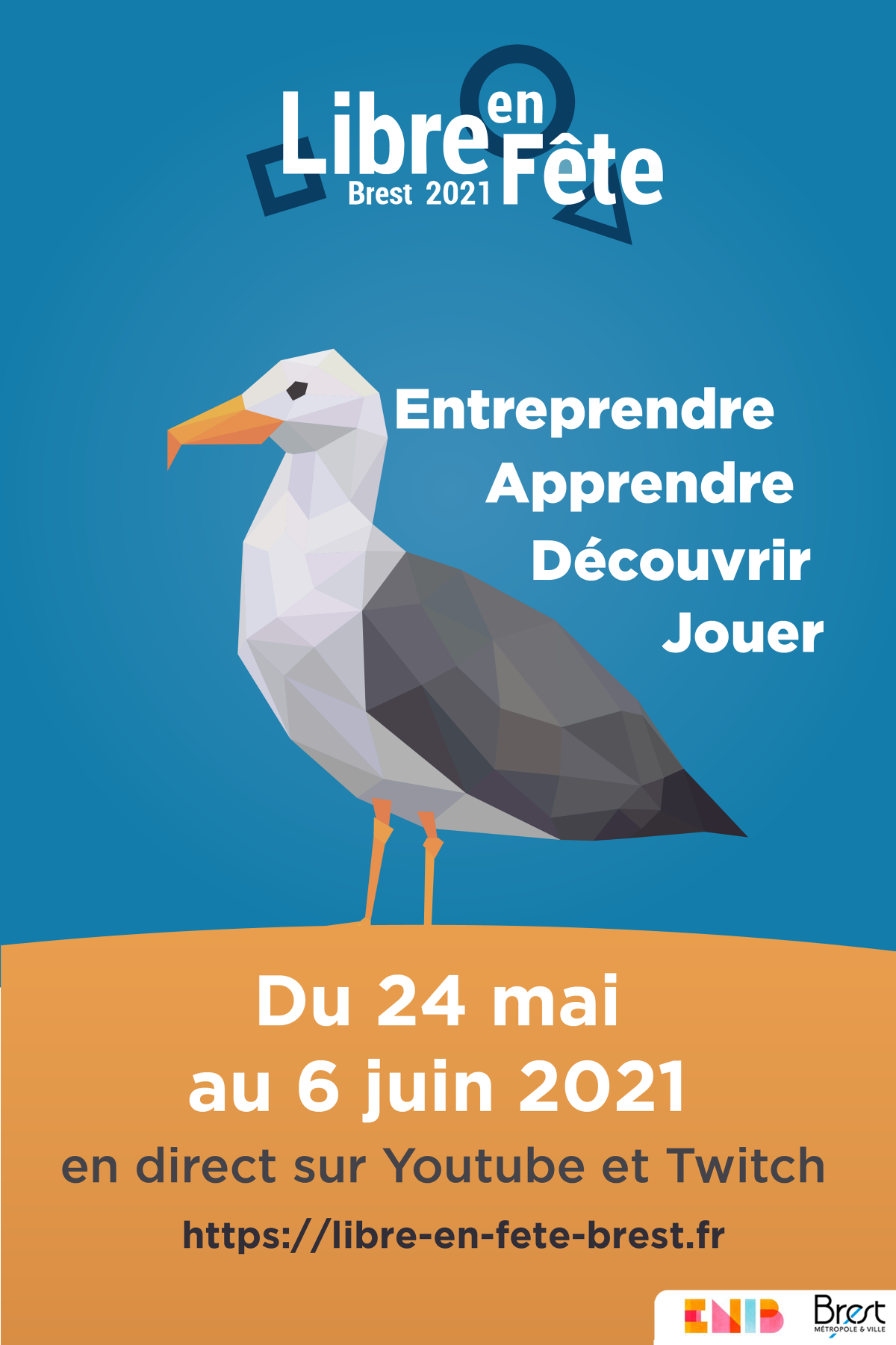 Affiche Libre en Fête Brest 2021